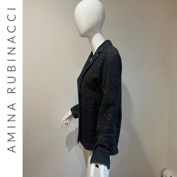 Amina Rubinacci Italy Cashmere Wool Blazer Jacket - Picture 5 of 13